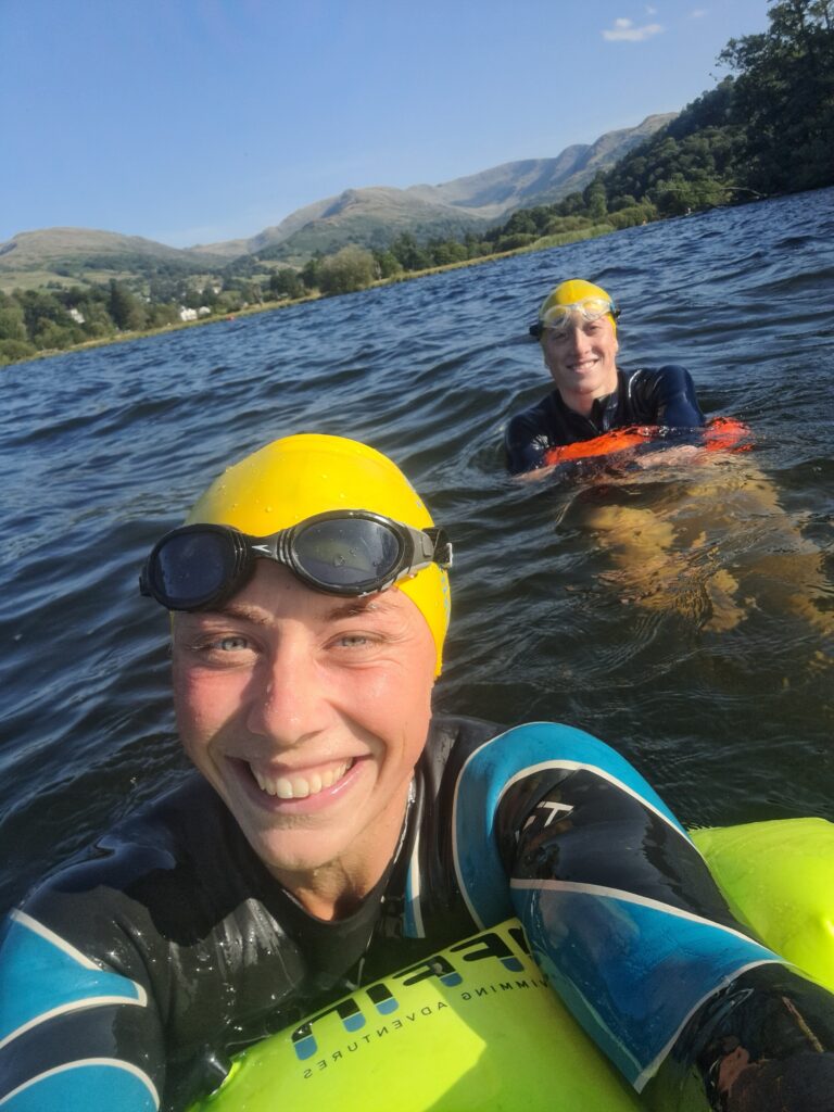 Swimming Windermere lake district